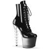 Pleaser - BLISS1020BC Platform Boots, Pole dance shoes - Black/Transparent Product image